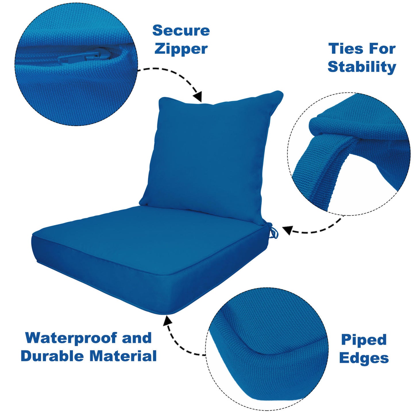 Royal Blue Outdoor Cushions