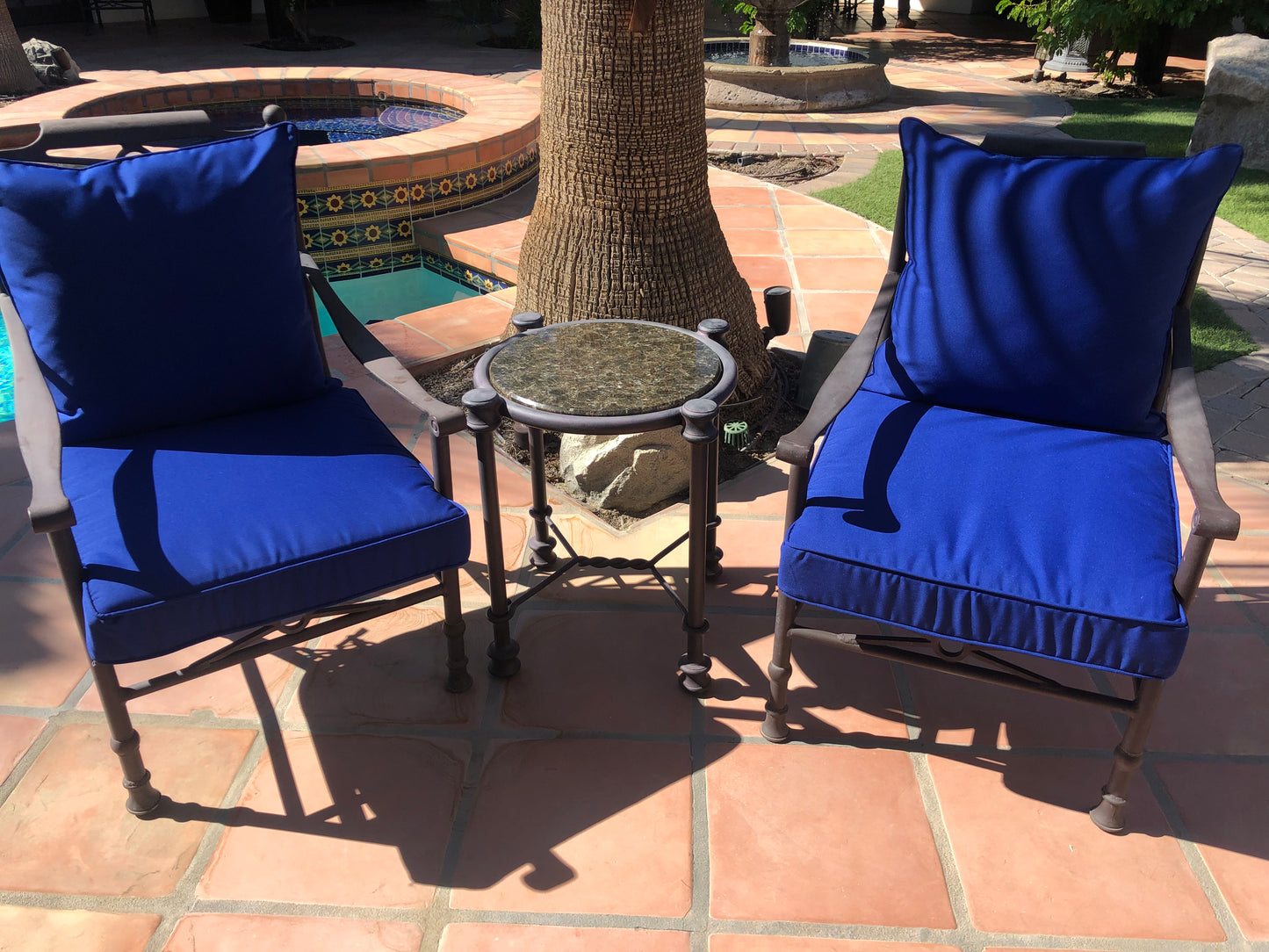 Royal Blue Outdoor Cushions