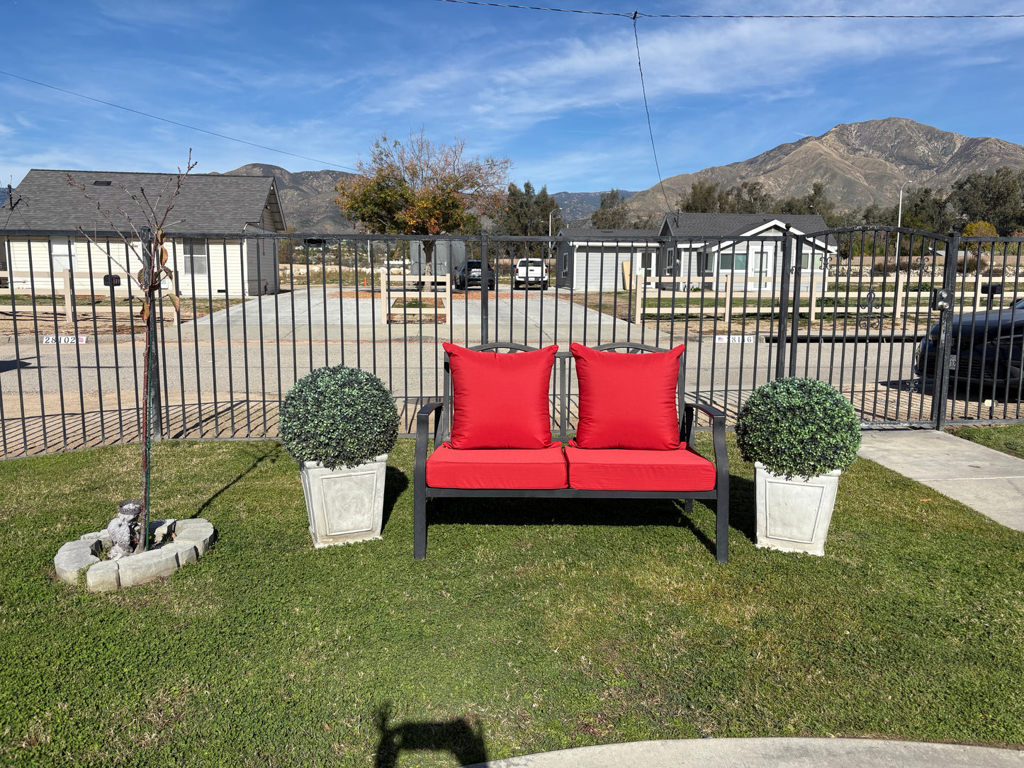 Yellow Outdoor Cushion Set