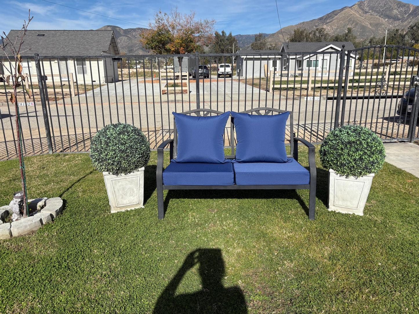 Royal Blue Outdoor Cushion Set