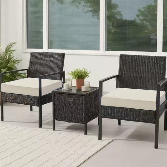 2 Cream Outdoor Seat Cushions